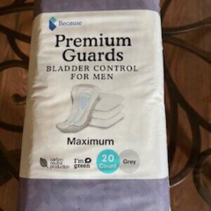 Premium Guards Bladder Control for Men - maximum absorbency 20 ct